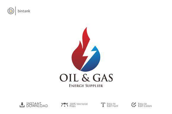Gas Logo - Oil & Gas Logo Logo Templates Creative Market