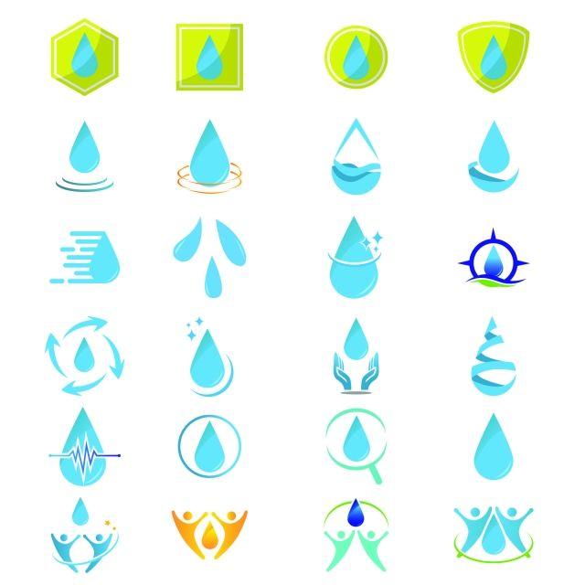 Abstract Water Logo - Water Drop Abstract Nature Mineral Logo Vector Design Illustration ...