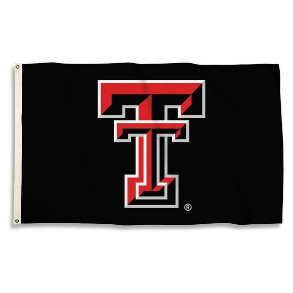Red Raiders Logo - BSI Products Texas Tech Red Raiders Logo Black Flag