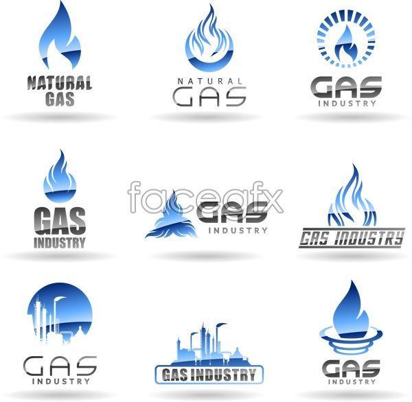 Gas Logo - Natural gas company logo vector free download. File include logo
