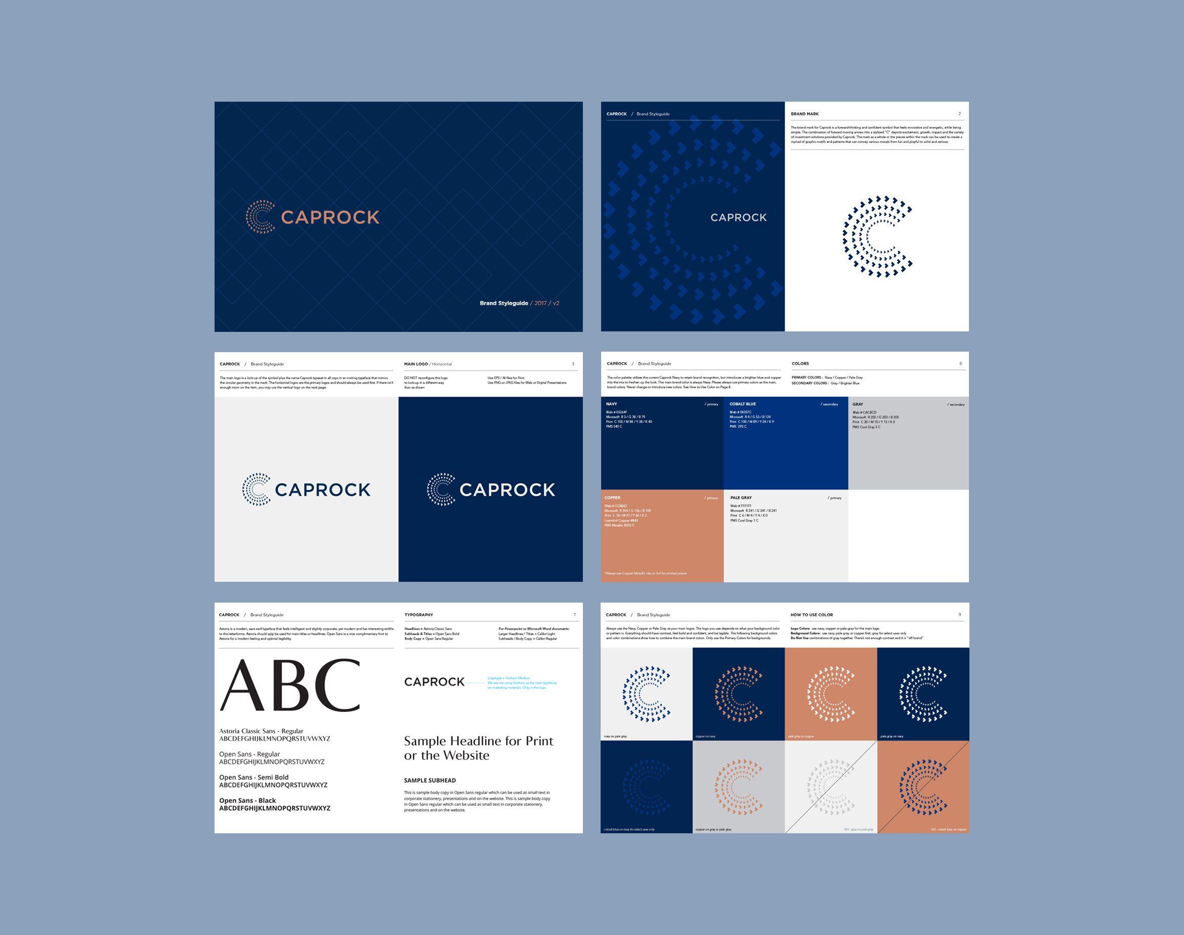 Blue and Copper Logo - TRÜF : Caprock - Brand Identity, Website and Print Design
