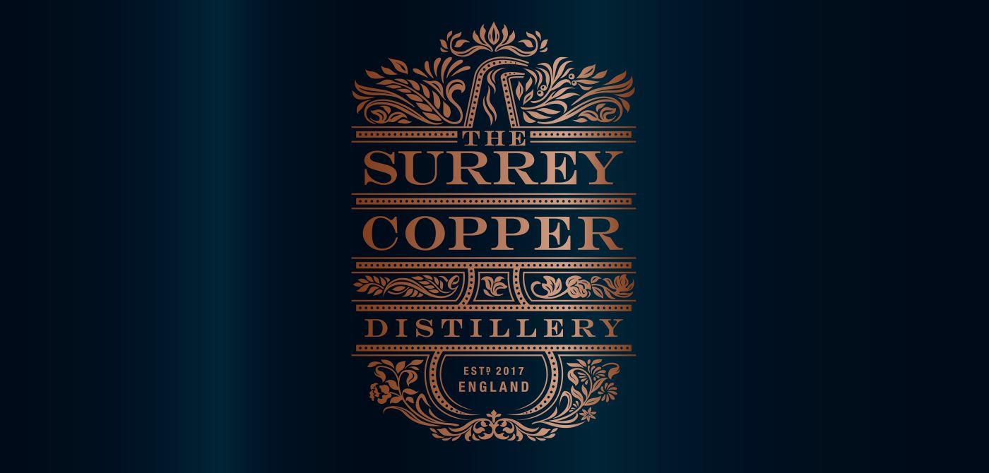 Blue and Copper Logo - The Surrey Copper Distillery Limited Surrey Copper Distillery