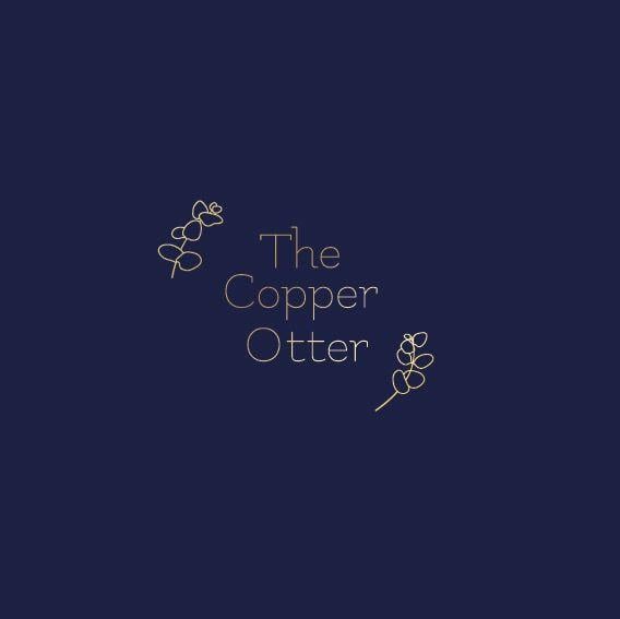 Blue and Copper Logo - Primrose and Bee Grantham Logo design for The Copper Otter