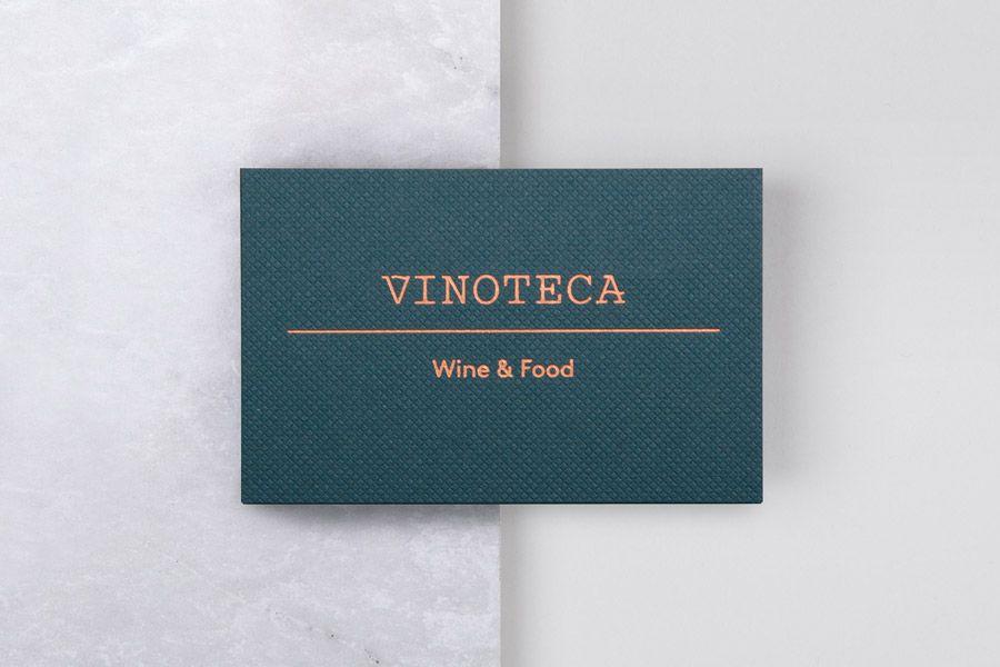 Blue and Copper Logo - New Brand Identity for Vinoteca by dn&co. — BP&O