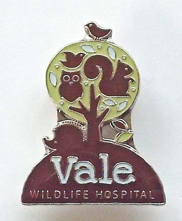 Strong Hospital Logo - Vale Wildlife Hospital logo Enamel Badge very strong magnet fixing