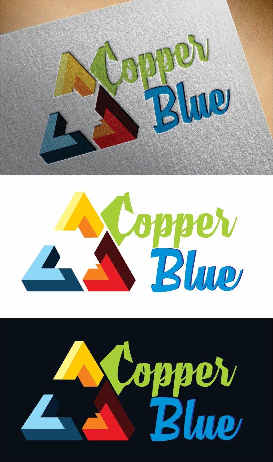 Blue and Copper Logo - Serious, Professional, Investment Logo Design for Copper Blue