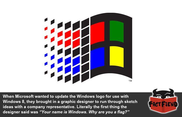 Old Microsoft Windows Logo - Why Did The Old Windows Logo Look Like a Flag? - Fact Fiend
