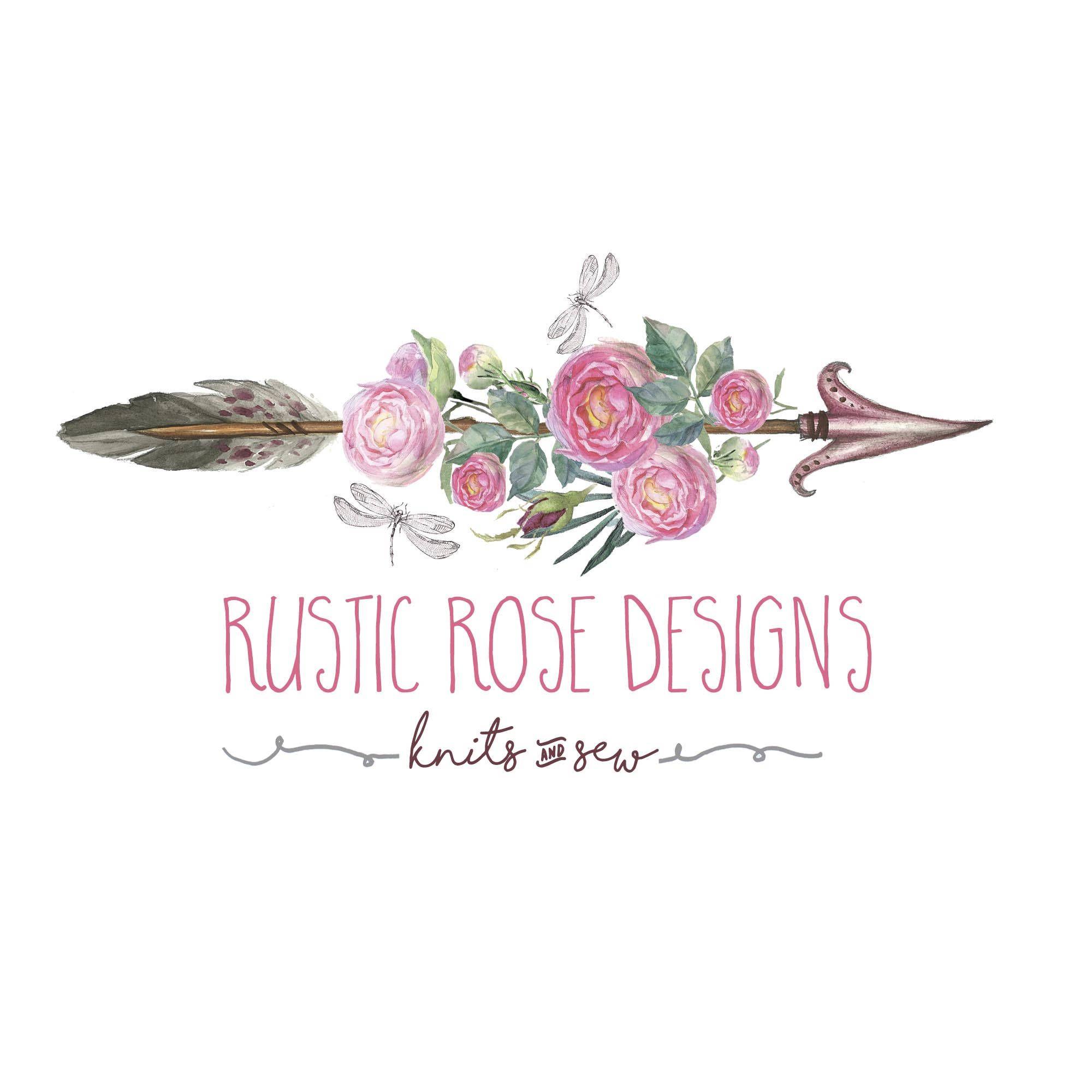 Rustic Business Logo - Rustic Rose Arrow Logo, Business Logo, Etsy Logo, Photographer Logo
