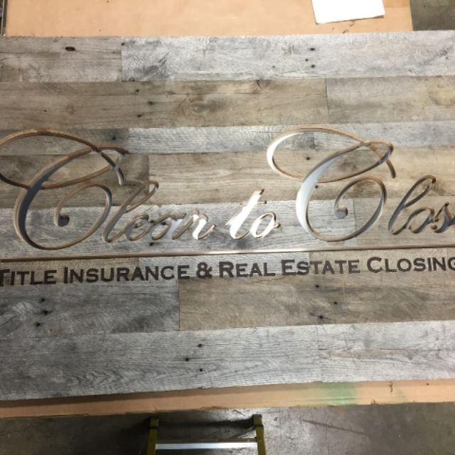 Rustic Business Logo - Hand Made Rustic Reclaimed Wood Business Logo Sign