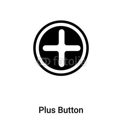 Plus White On Red Background Logo - Plus Button icon vector isolated on white background, logo concept
