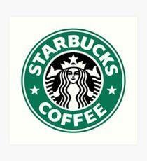 Medium Starbucks Logo - Starbucks Coffee Wall Art | Redbubble