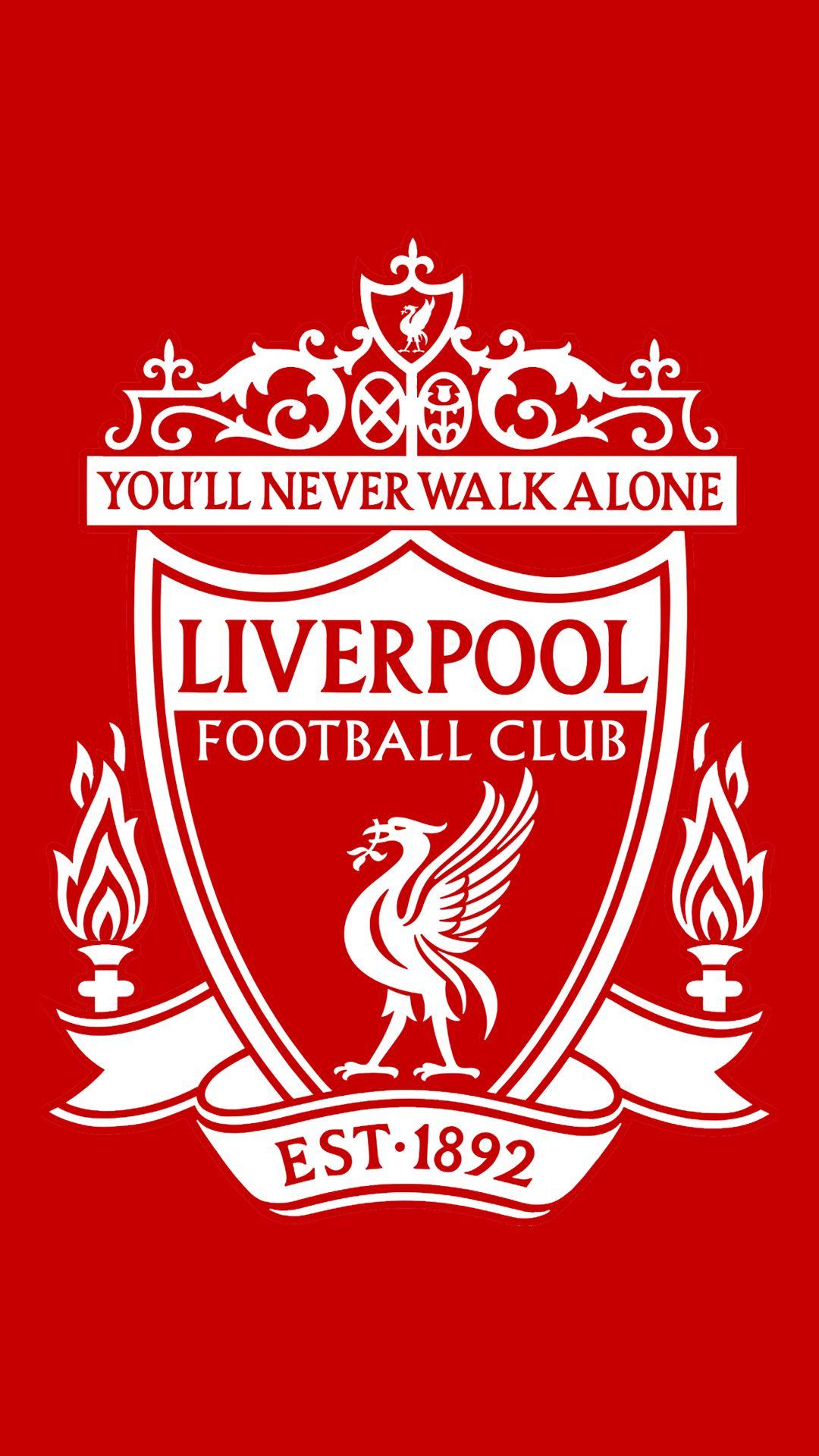 Plus White On Red Background Logo - LFC iPhone 6 Plus Wallpaper