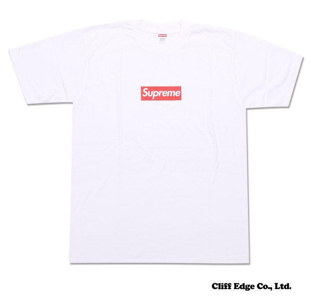 White and Red Box Logo - Cliff Edge: SUPREME BOX Logo Tee (box Logo) (T Shirt) + 200 006569