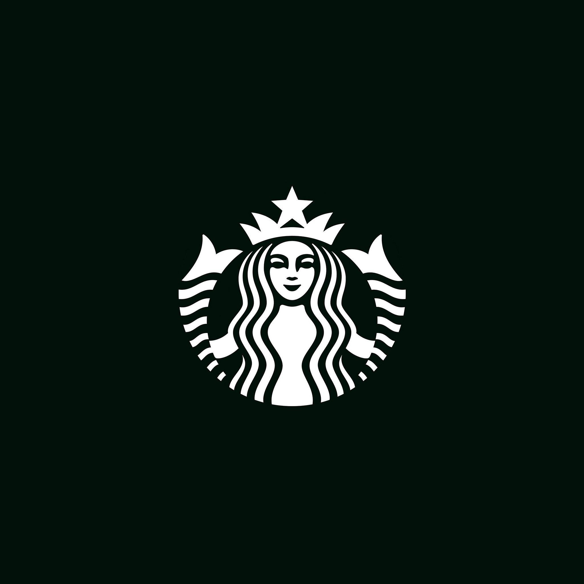 Medium Starbucks Logo - I Love Papers. starbucks logo dark bw illustration art