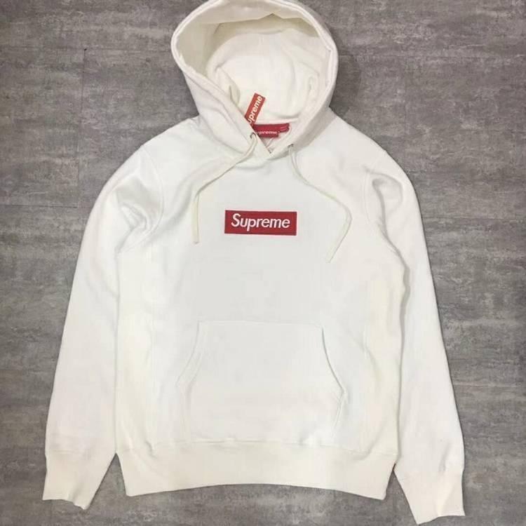 White and Red Box Logo - Hot Supreme Red Box Logo White Hoodie and New T-Shirts Online for Sale