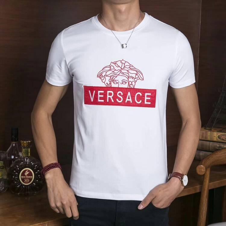 White and Red Box Logo - Buy Versace Red Box Logo Medusa White Tee and Breathable Jackets Online