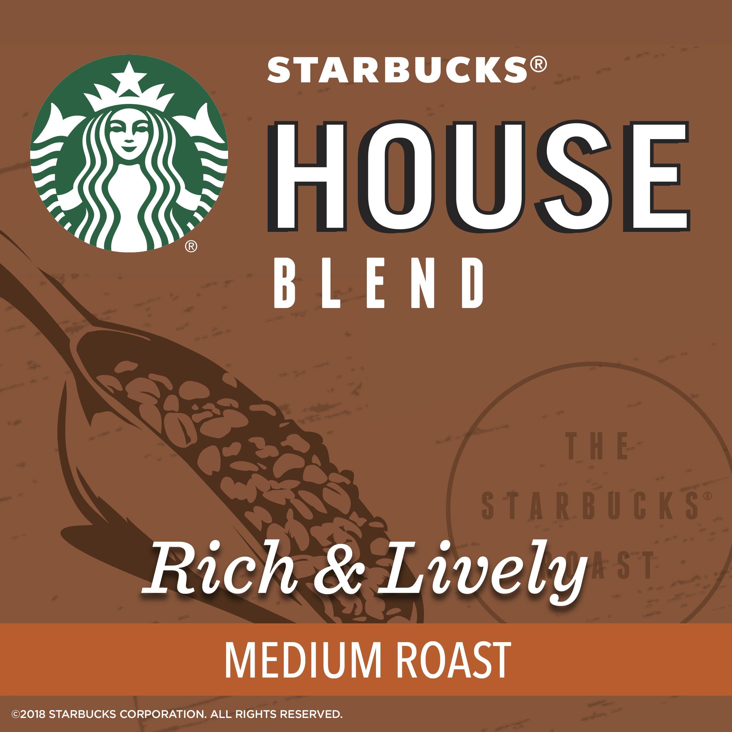 Medium Starbucks Logo - Starbucks House Blend Medium Roast Single Cup Coffee for Keurig