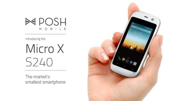 Posh Phone Logo - Posh Mobile Micro X S240 is the world's smallest Android phone