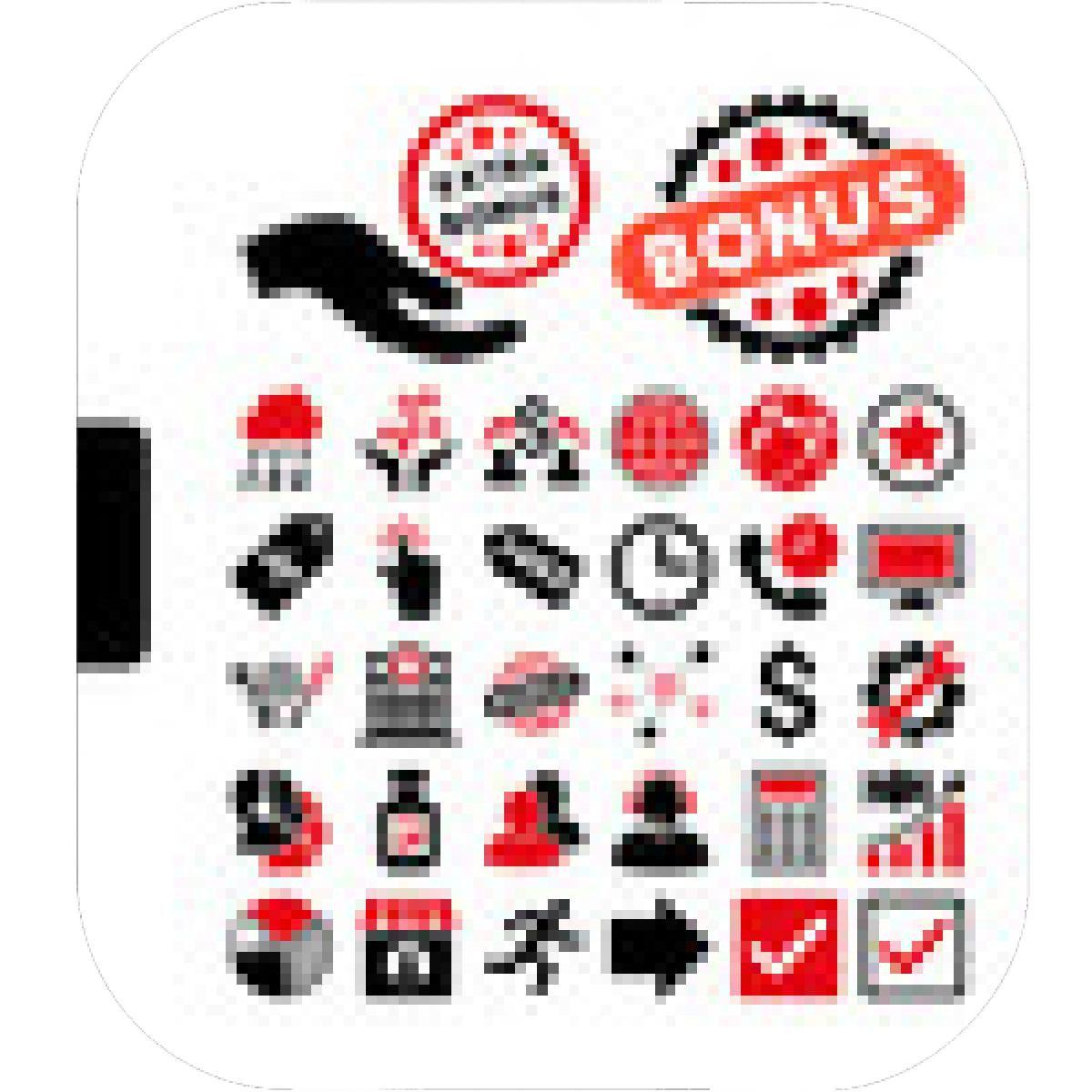 Plus White On Red Background Logo - Designs – Mein Mousepad Design – Mousepad selbst designen