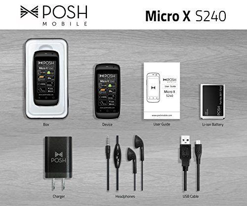 Posh Phone Logo - Posh Mobile X S240 Phone Case Smartphone Sim Card Slot 2 MB