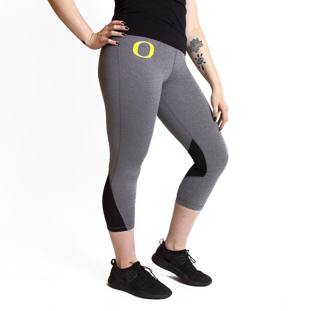 Cool O Logo - Women's Charcoal Nike Yellow O Cool Capri
