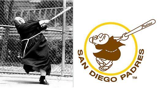 Padres Logo - Bleedin' Brown and Gold: The Swinging Friar