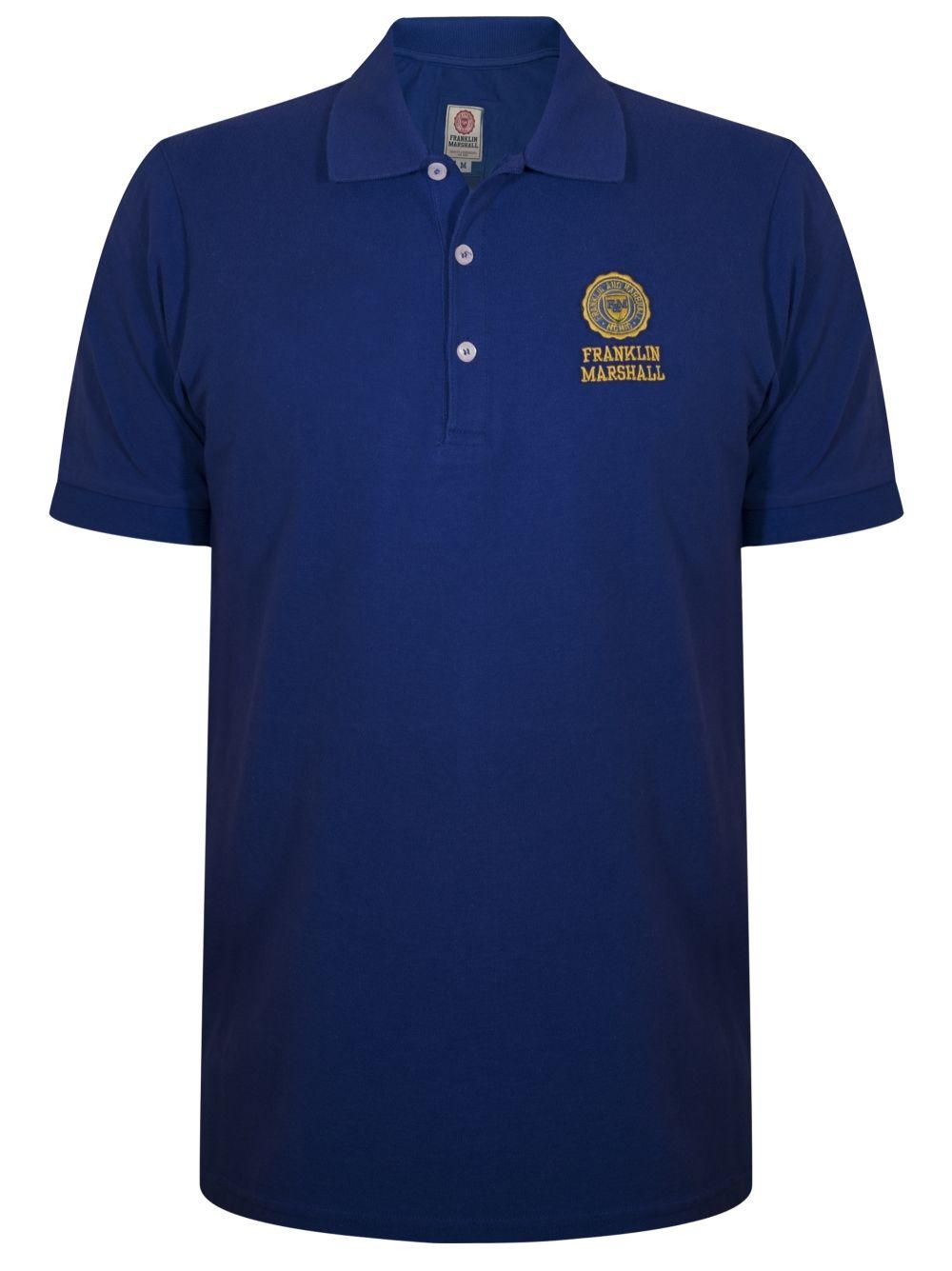 Royal Blue Logo - Franklin & Marshall Royal Logo Polo Shirt P0MF470ANS18