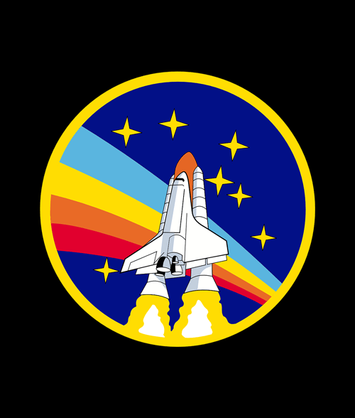 NASA Rocket Logo - Nasa Rocket Logo T Shirt For Men Women Size S-M-L-XL-2XL-3XL