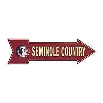 Florida State Arrow Logo - Amazon.com : Florida State Seminoles Seminole Country Metal Arrow