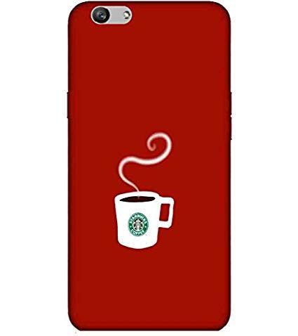 Plus White On Red Background Logo - For Vivo V5 Plus white cup Printed Designer Back Case: Amazon.in