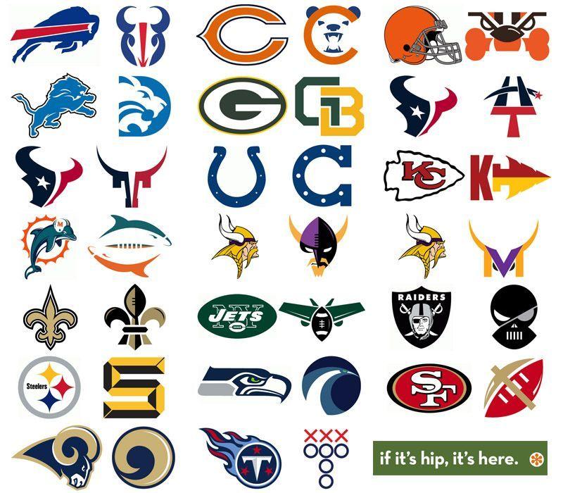 NFL Team Logo - NFL Team logos redesigned by Matt McInerney | Advertising and ...