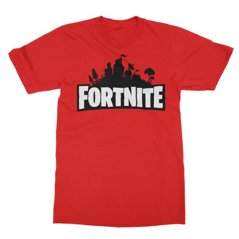 Red Clothing and Apparel Logo - Fortnite T Shirt.co.uk