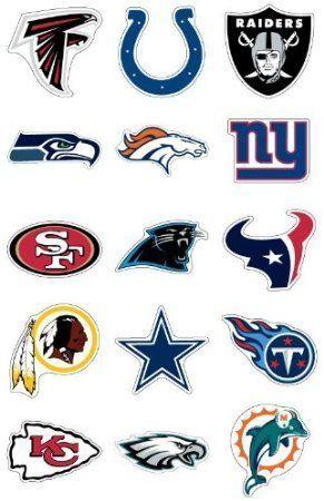 NFL Football Team Logo - Amazon.com : NFL Team Logo Stickers * Set of 50 Football Stickers ...