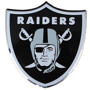 NFL Team Logo - Oakland Raiders NFL Team Logo Colored Embossed Auto Emblem Official ...