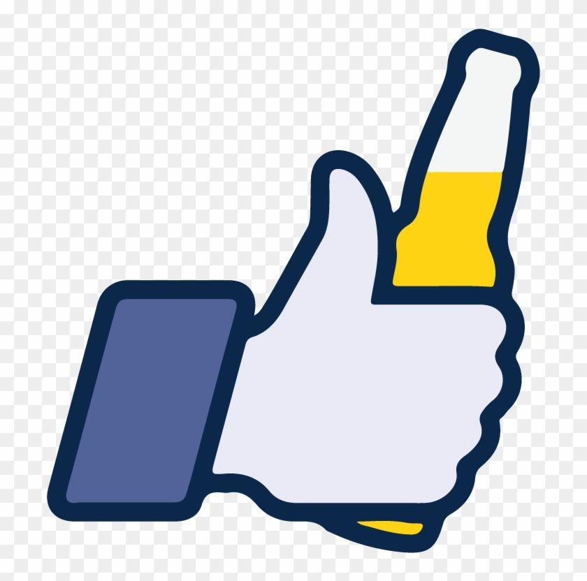 Facebook Thumb Logo - Facebook Like Beer Icon Vector Logo Thumbs Up Free Beer