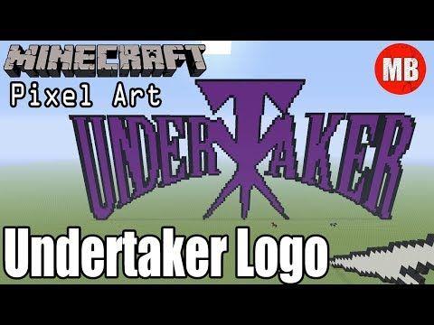 WWE Undertaker Logo - Minecraft Pixel Art | The Undertaker's Logo! - YouTube