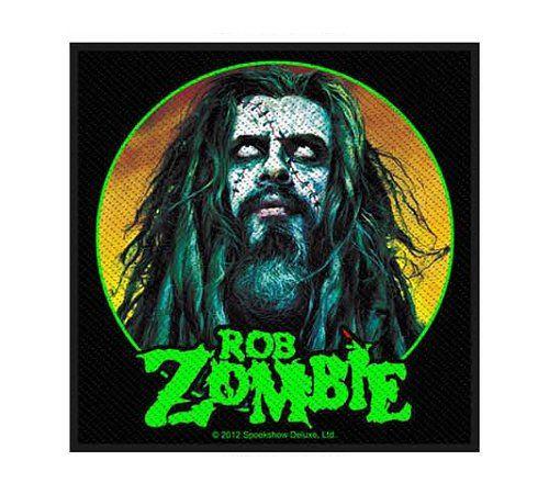 Rob Zombie Logo - Rob Zombie Zombie Face Logo Green Patch - Rockzone