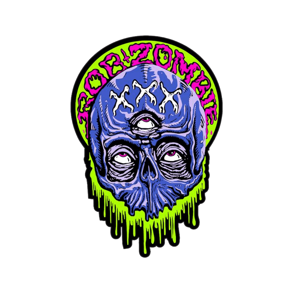 Rob Zombie Logo - XXX Zombie Enamel Pin