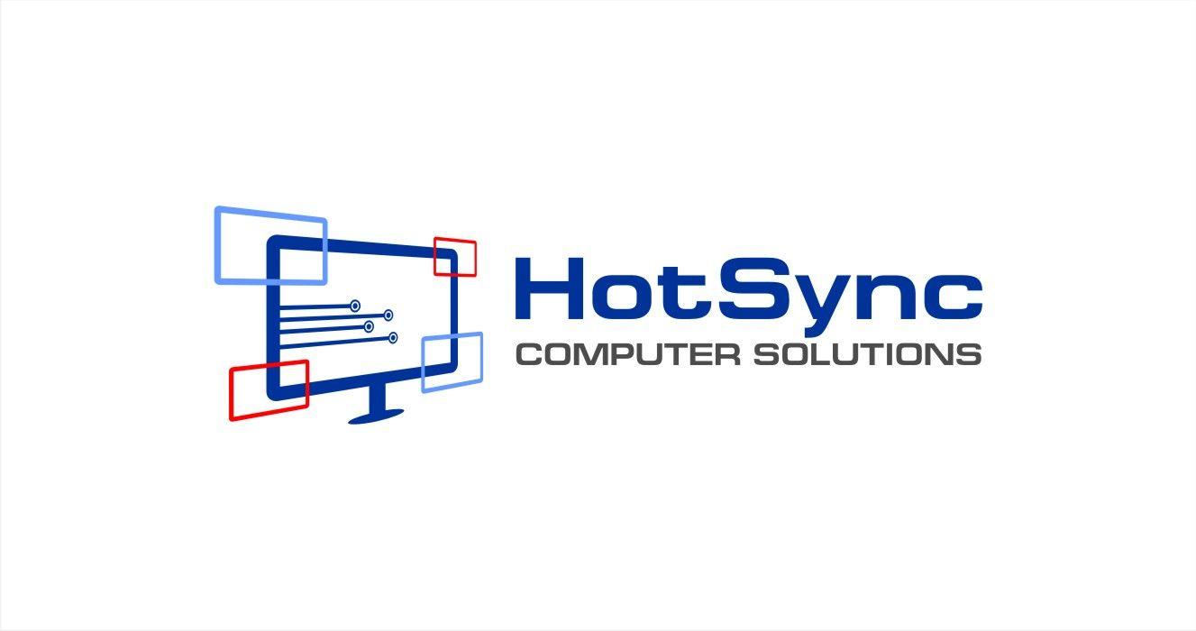 Computer Company Logo - Business Logo Design for HotSync Computer Solutions ( HotSync ) is ...