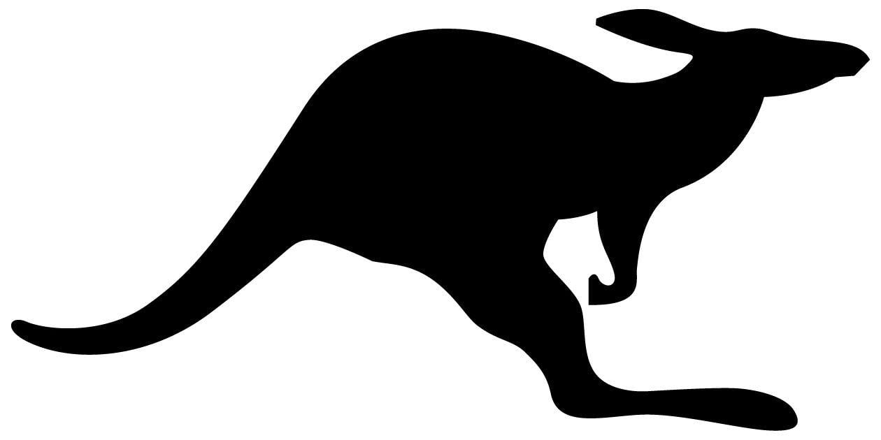White Kangaroo Logo - Media Kit - Austin College