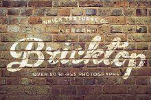 Brick Wall Logo - Brick wall mockup Photo, Graphics, Fonts, Themes, Templates
