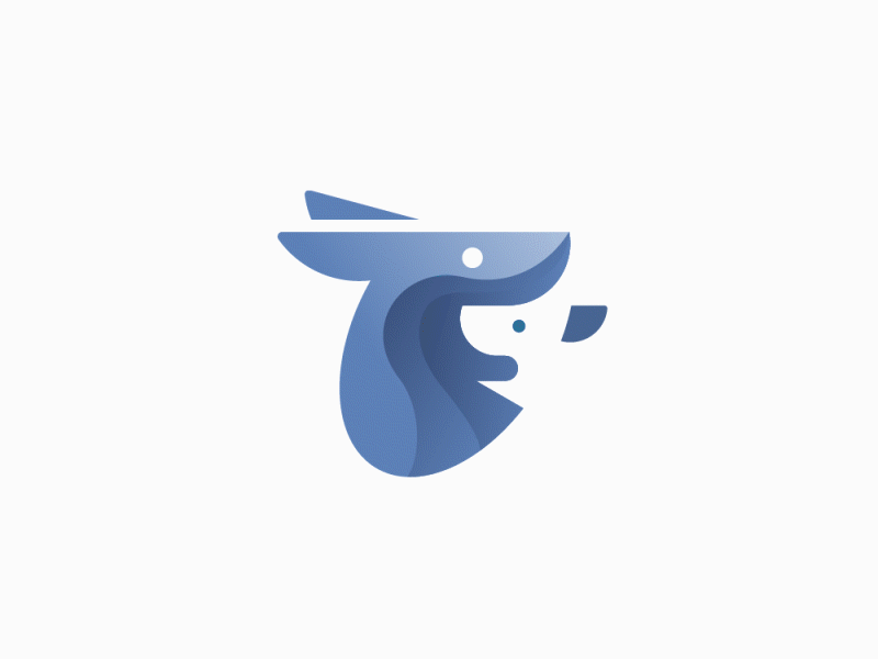 Mom and Baby Blue Logo - Kangaroo Logo and Grid by DAINOGO | Dribbble | Dribbble