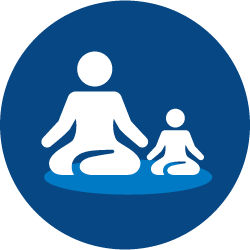 Mom and Baby Blue Logo - Mom & Baby Yoga - Kids Plus Pediatrics
