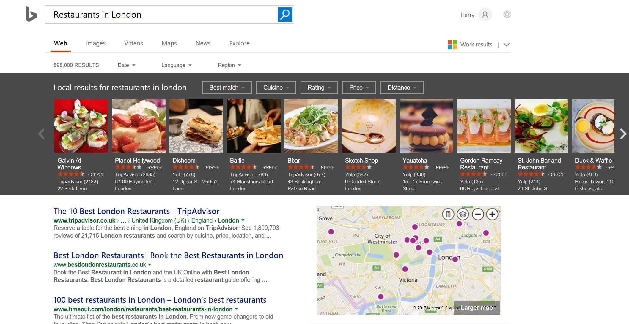 Bing Ultimate Logo - Bing now offers peak traffic times at restaurants for every day