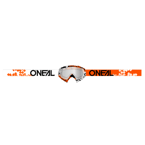 Orange and White B Logo - B 10 Goggle PIXEL Orange White.. Motorcycle Helmets