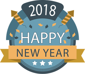 Happy New Year Logo - Happy New Year 2018 Logo Vector (.EPS) Free Download