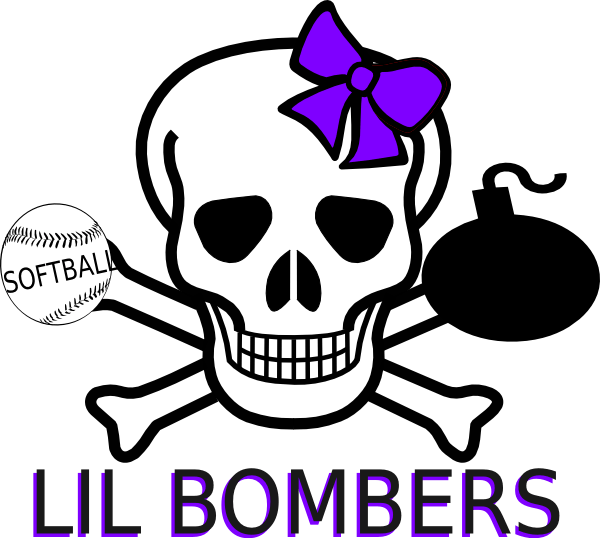 Cool Softball Logo - Little Bombers Softball Logo Clip Art at Clker.com - vector clip art ...