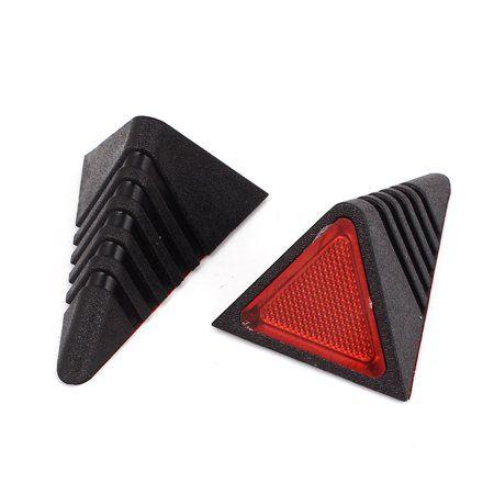 Red Triangle Shape Logo - Red Triangle Shape Reflective Self-Adhesive Car Sticker Decal 2 Pcs ...