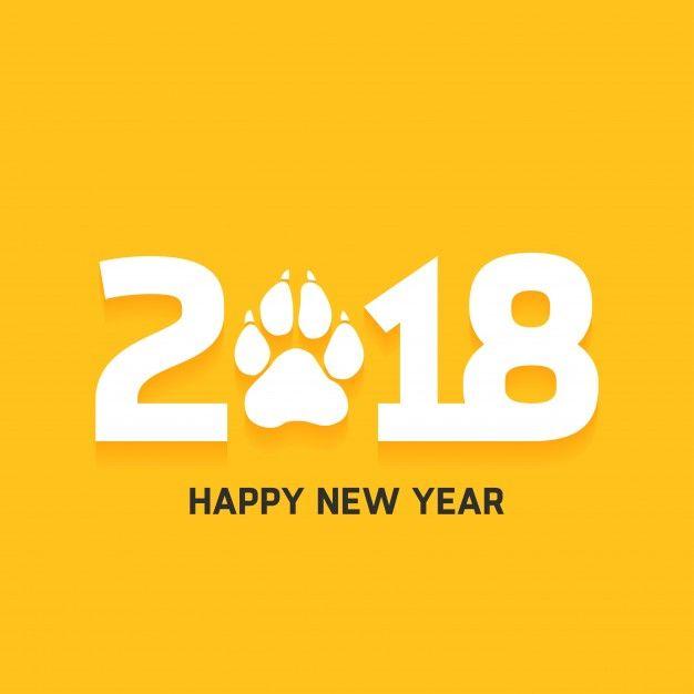 Year 2018 Logo - Happy new year 2018 text design Vector | Free Download