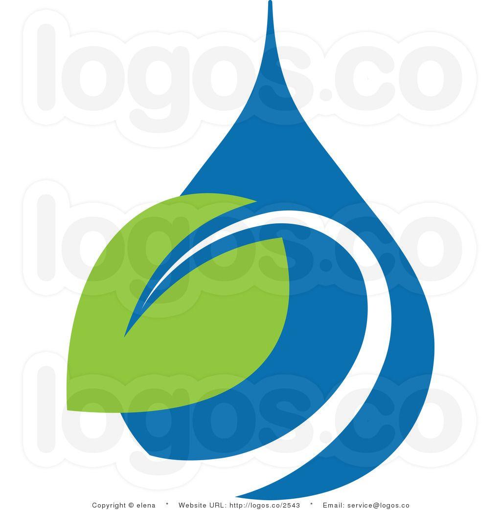 Rain Drop Logo - blue ecology raindrop and leaf logo logo clip art elena. Leaders